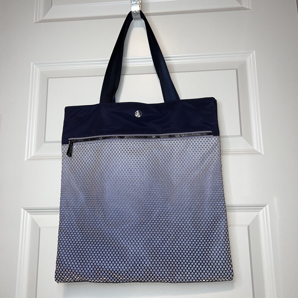 ATHLETA YOGA MAT TOTE BAG BLUE HOMBRE NWOT